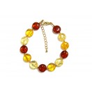 3 Tone Copal Amber Bracelet